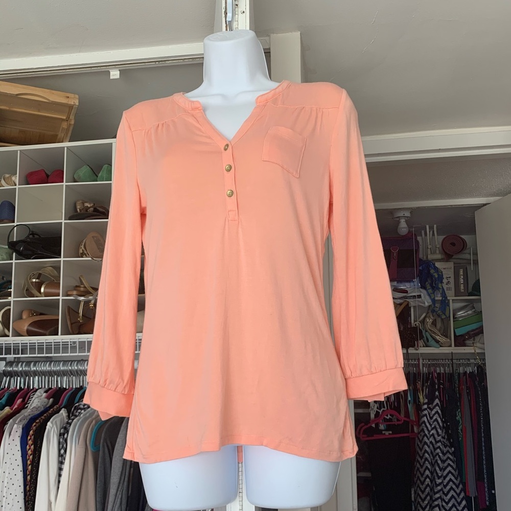 🌈 Peach long sleeved tee (2 for $10 promo)